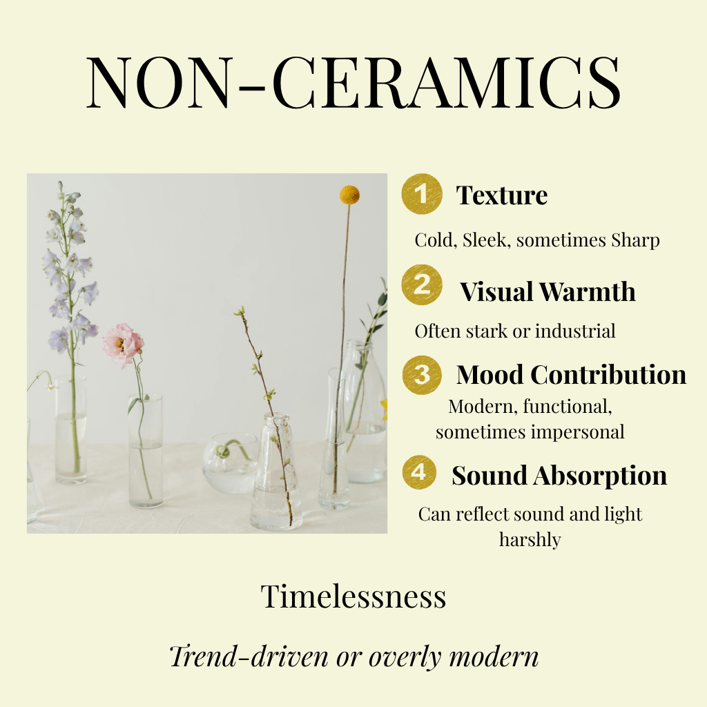 Glass vases with delicate flowers against a minimalist background