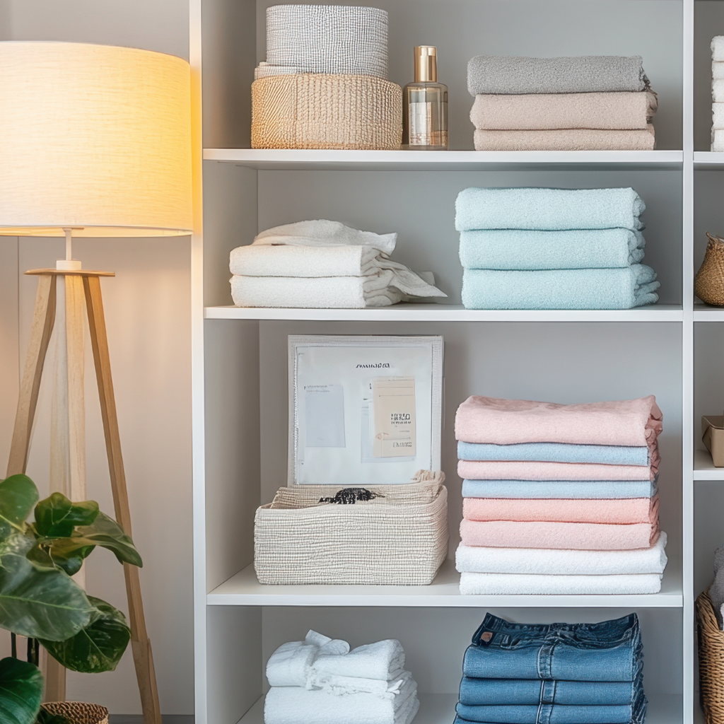 Organized desk storage, hidden cables