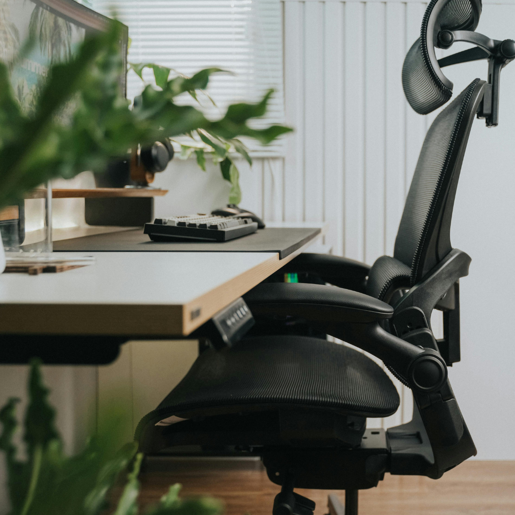 Ergonomic chair + standing desk