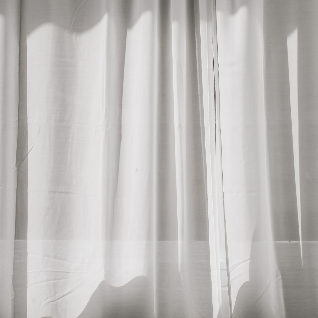 A fabric wall hanging or Japanese-style noren curtain for your area